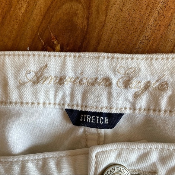 American Eagle,‎ Skinny Kick Flare White Jean Western 16 Petite Summer Neutral - Picture 2 of 13